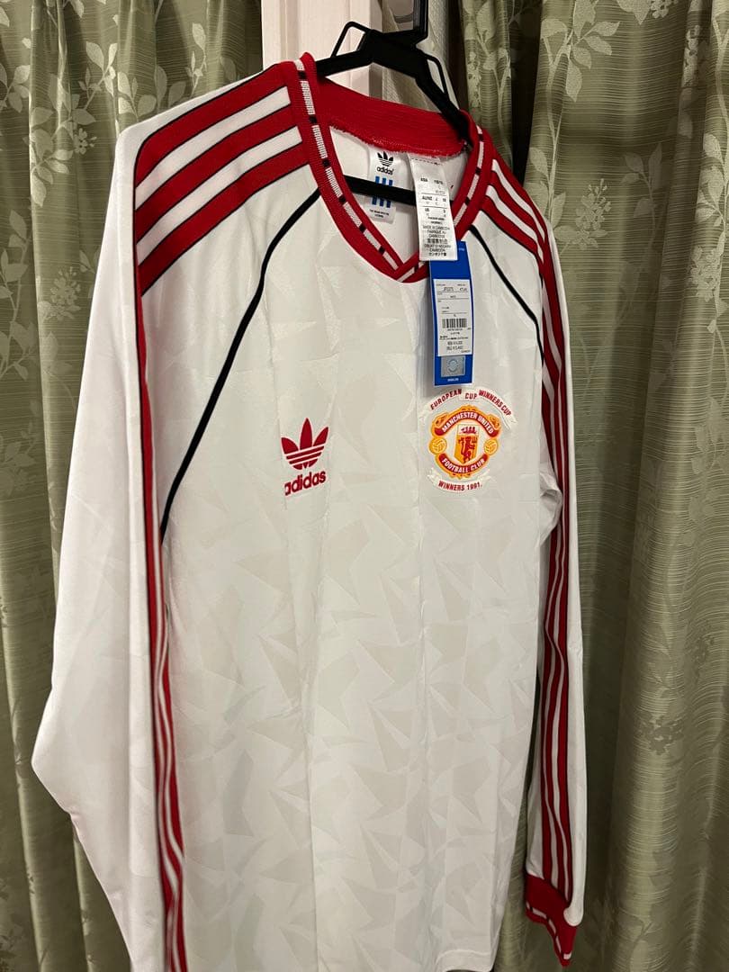 【定価以下】マンチェスター・ユナイテッド 91 アウェイ 長袖ジャージー XL