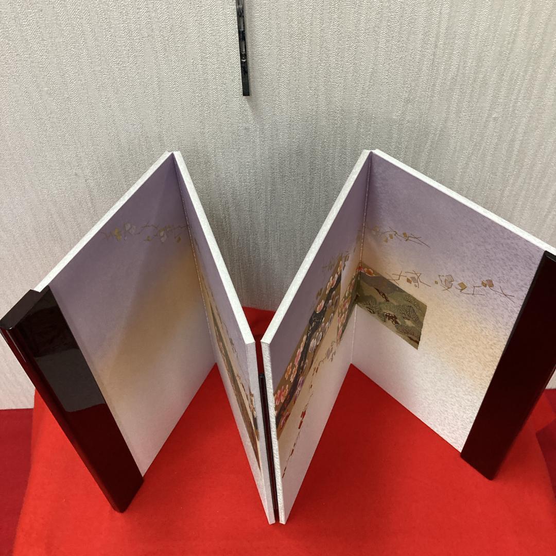 G1-B 　高さ39㎝位　雛屏風　雛人形屏風　ひな飾り屏風　三月屏風　親王飾り