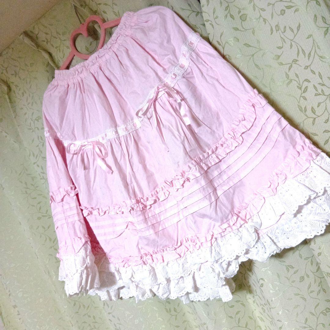 BABY懐古！！ピンク フリル付きスカート