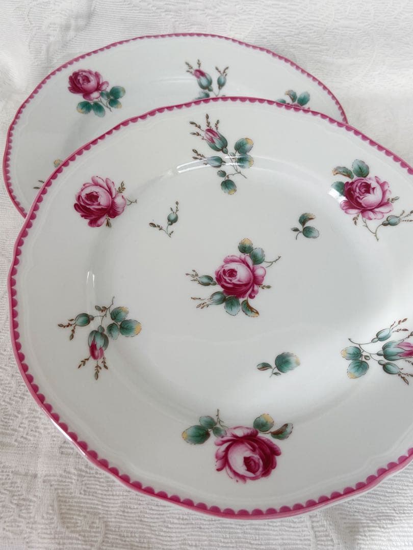 残り1 アンティークローズ　リチャードジノリ　プレート　19センチ　２枚