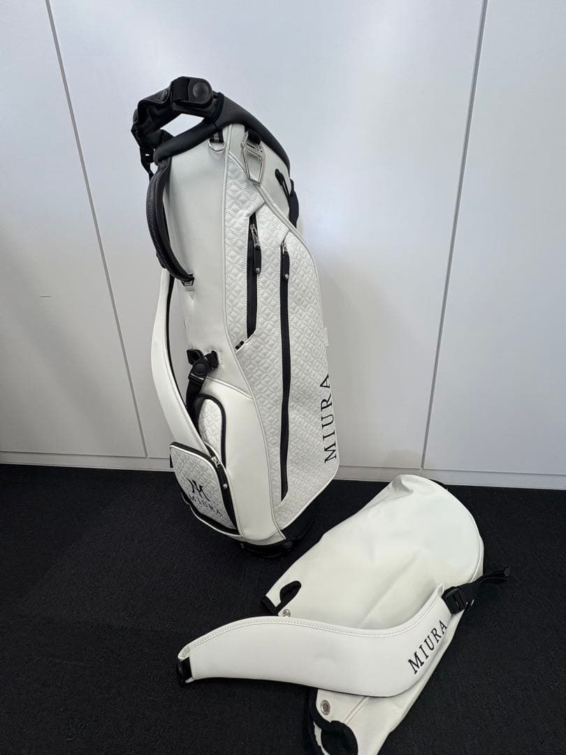 三浦技研　MIURA ホワイト キャディバッグ vessel