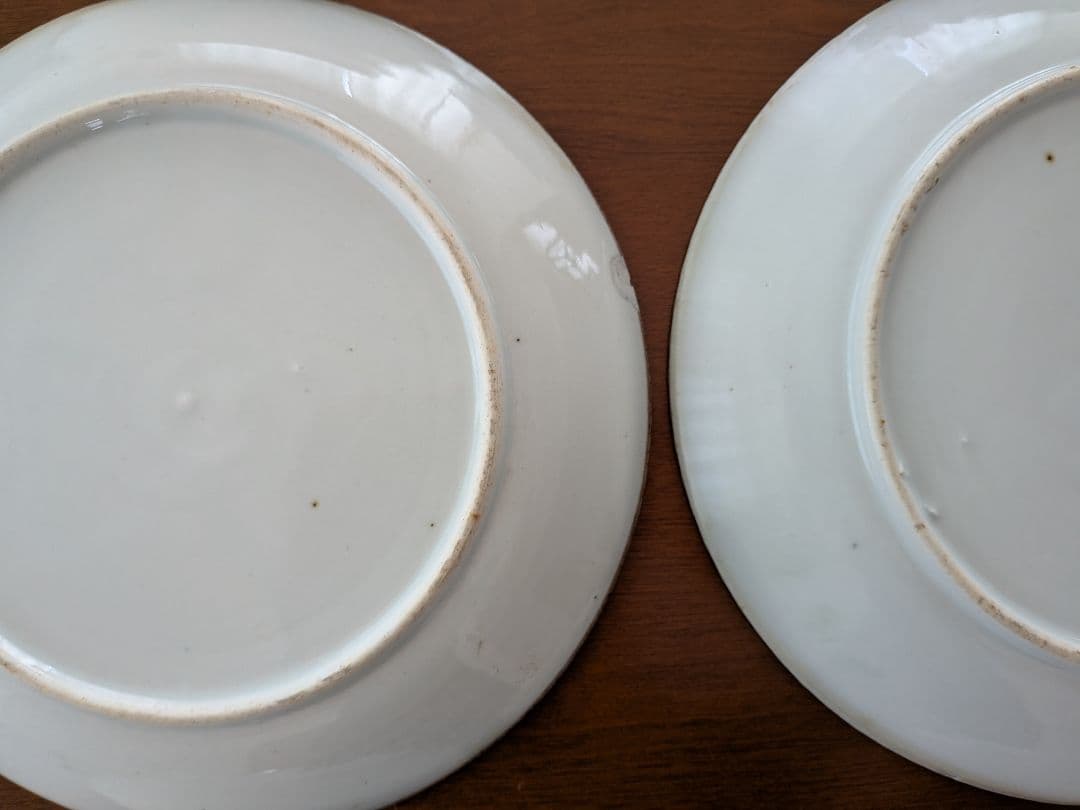 m*0様 青い鯉の絵柄の皿 イゲ皿 直径約24cm 10枚セット アンティーク