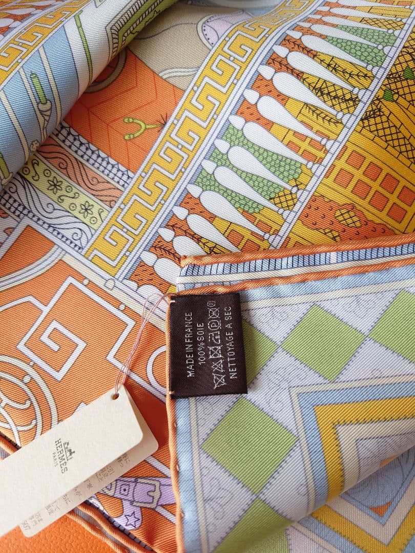 未使用’22秋冬　HERMESカレ90 オブジェ・ドゥ・キュリオジテ