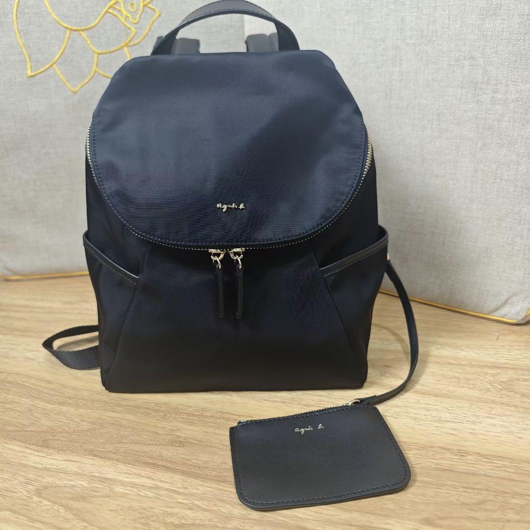 VOYAGE FEMME バックパック リュック ブラック agnès b.