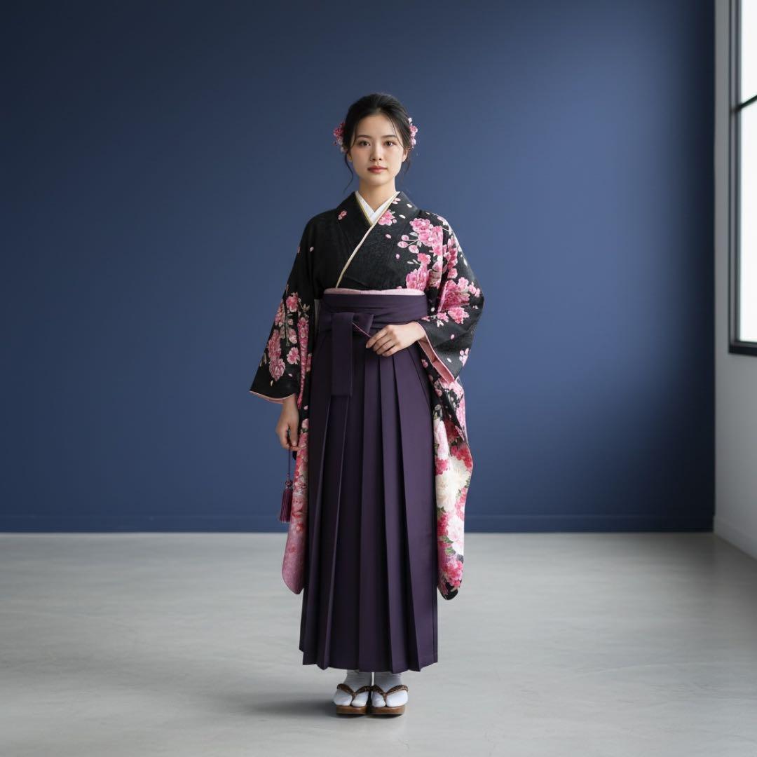 ◎mk-636　美品　振袖　刺繍　スモールサイズ　　1-13