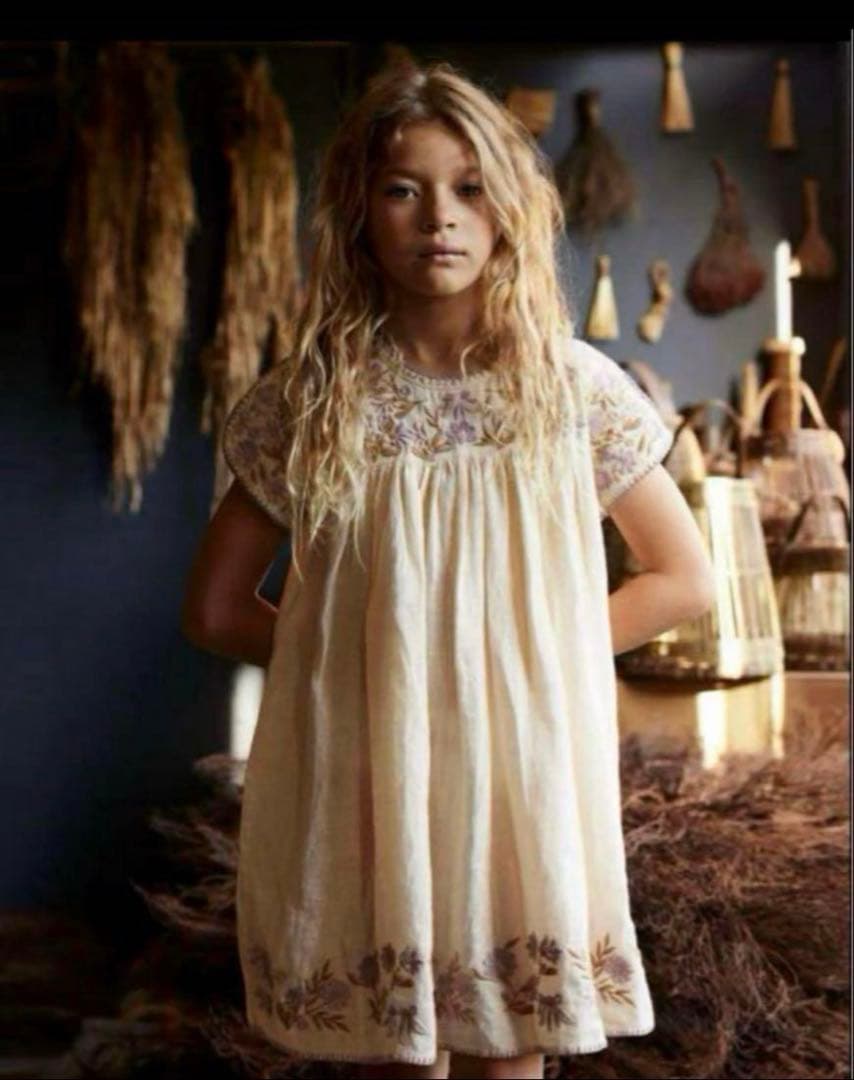 Apolina Stevie Dress 3-5y 紙タグ、ハガキ付き