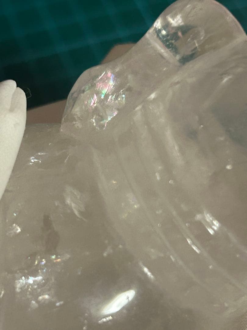 【天然石】ローズクォーツ アイリス水晶 ペア 招き猫 手彫り 開運 金運 来福❣️