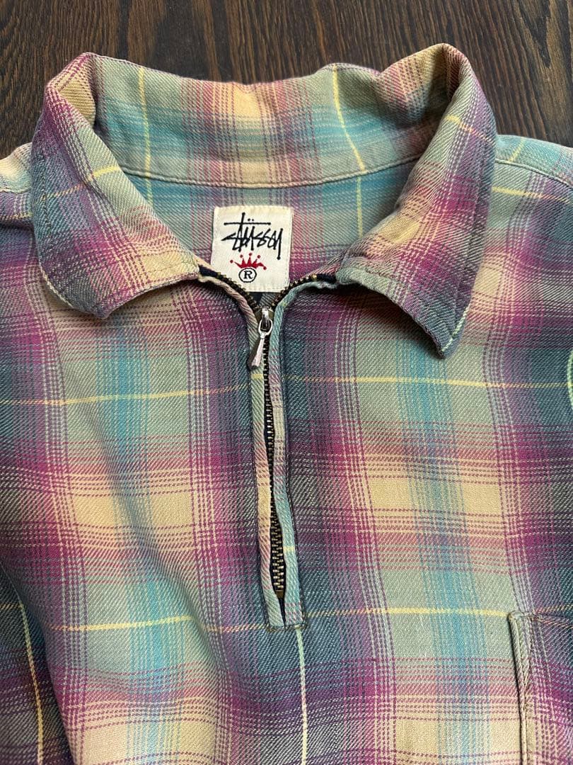 90s old stussy オンブレ シャツ ヴィンテージ USA製
