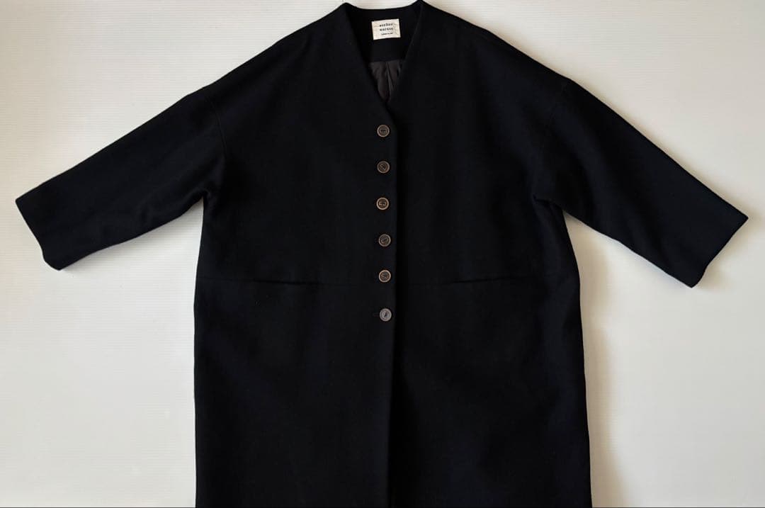 atelier naruseアトリエナルセメルトンウールコクーンコート＊F＊美品