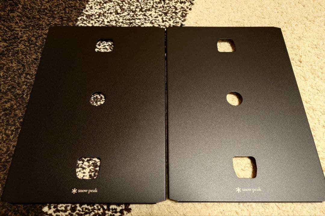 む*ろ様 【非売品】スノーピーク フラットバーナー専用リッドトレーブラック　2枚