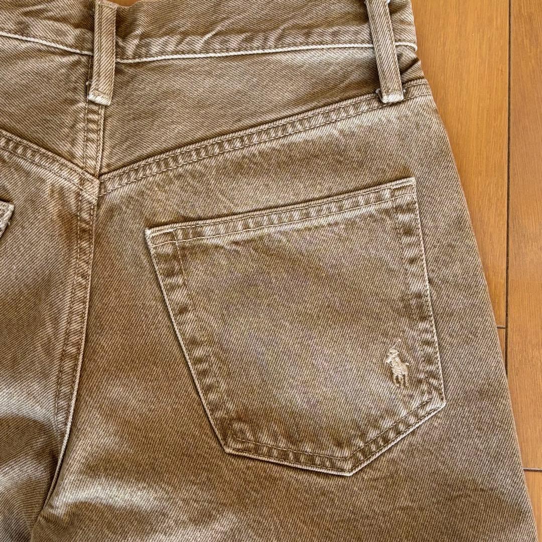 定価37,400円 美品　ポロラルフローレン WIDE LEG CROP デニム