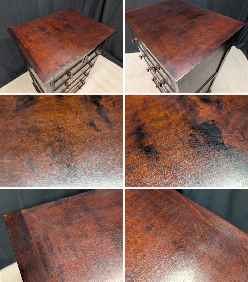 北海道民芸家具　樺 カバ材　無垢　整理箪笥　タンス　たんす　チェスト　小物