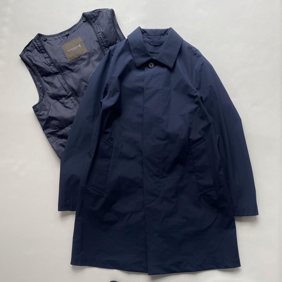 【ライナー付】マッキントッシュ ダンケルド ML 紺 L程度