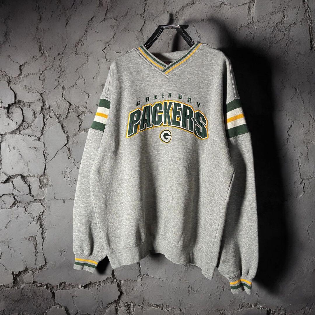 NFL GREEN BAY PACKERS スウェット　パッカーズ　グレー　L