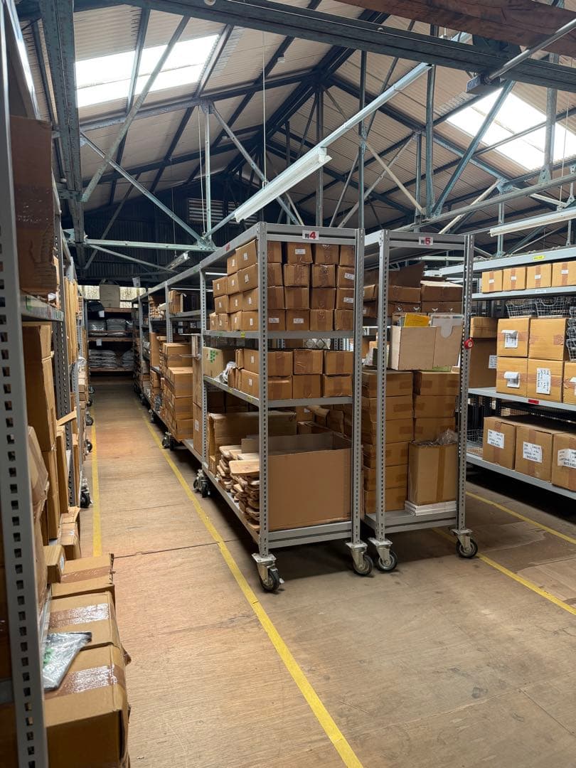 大型スチールラック10台