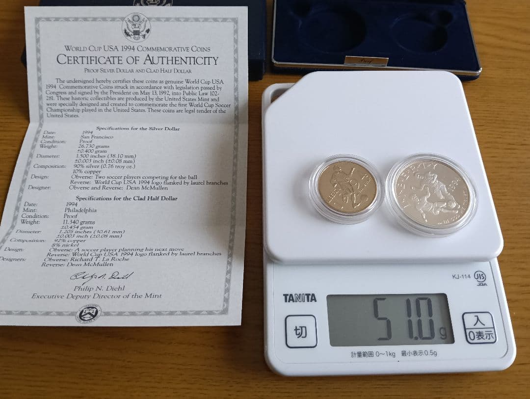 ☆掘り出し物！☆ FIFAワールドカップ記念（1994年）プルーフセット