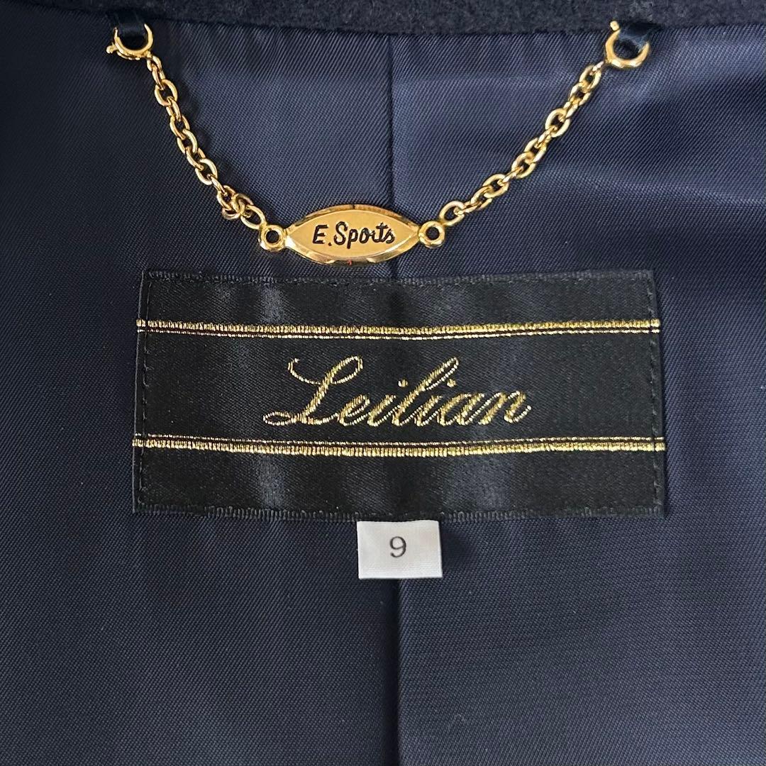 Leilian レリアン 2wayケープカラーチェスターコート ウール カシミヤ