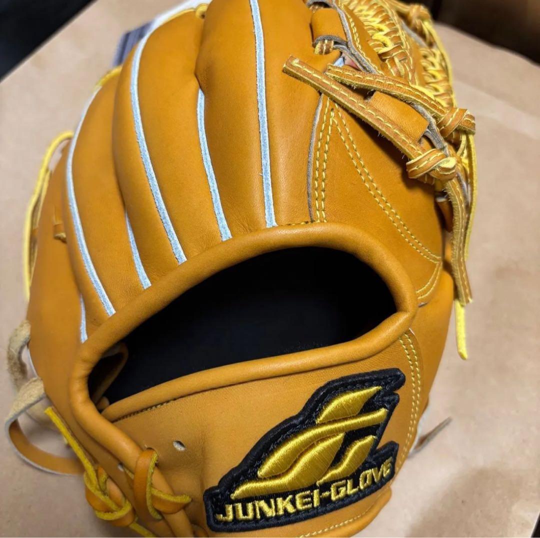 JUNKEI-GLOVE 軟式グローブ オレンジ