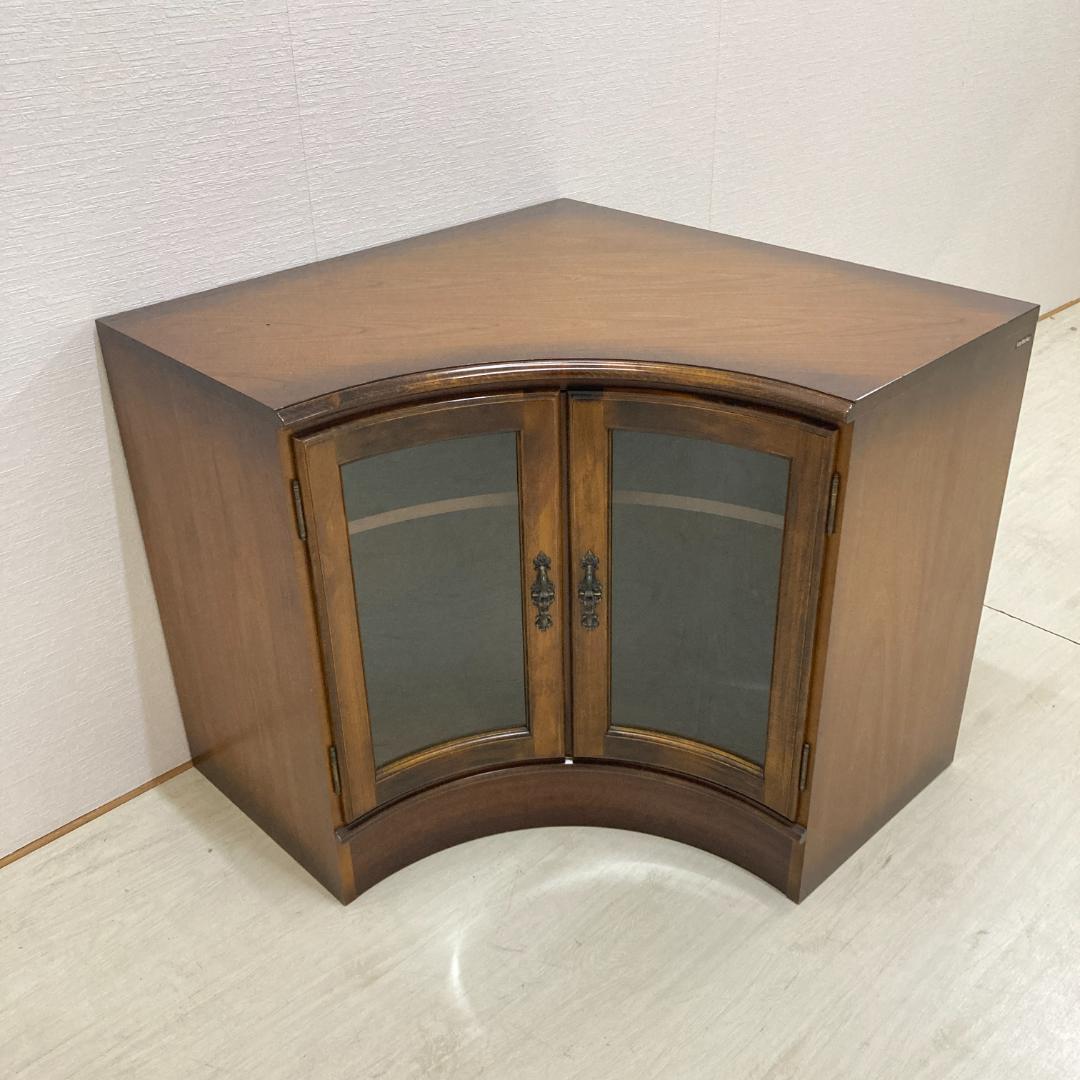 【カリモク】コロニアル　コーナーキャビネット テレビ台