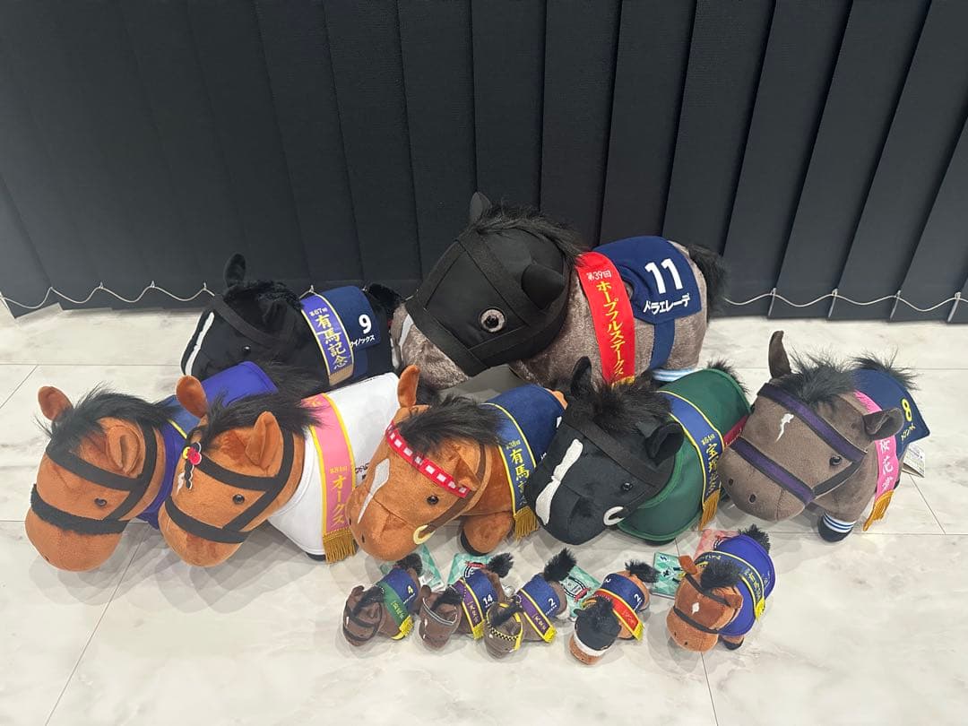 シ*ナ様 競馬 ぬいぐるみ １２個セット　サラブレッドコレクション　プライズ品