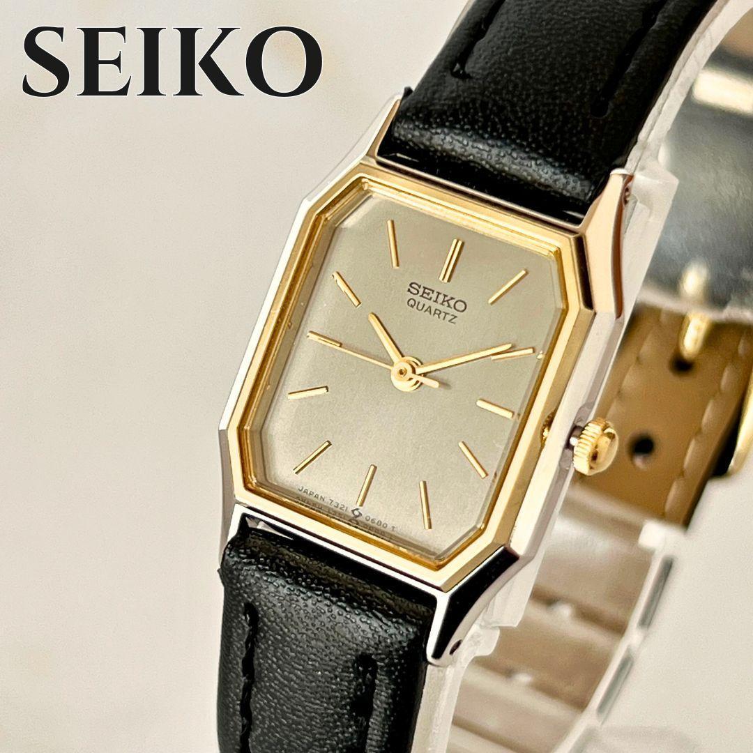 【稼働品】SEIKO レディース 腕時計 オクタゴン 諏訪精工舎製 クォーツ