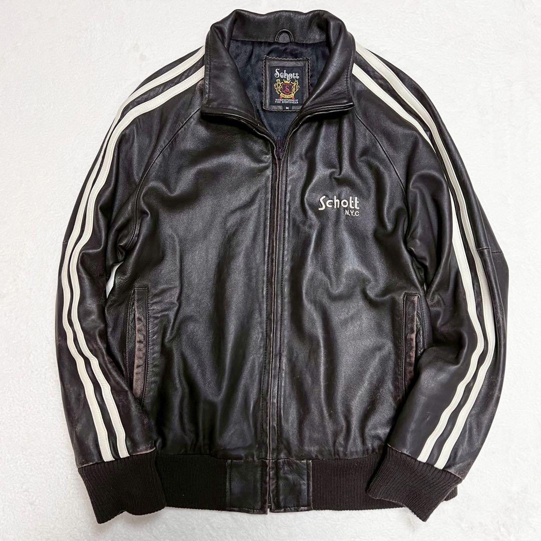 Schott ショット ラムレザー トラックジャケット トラッカー 羊革