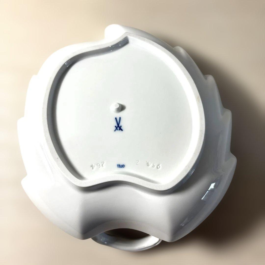 マイセン ブルーオニオン リーフプレート 17cm