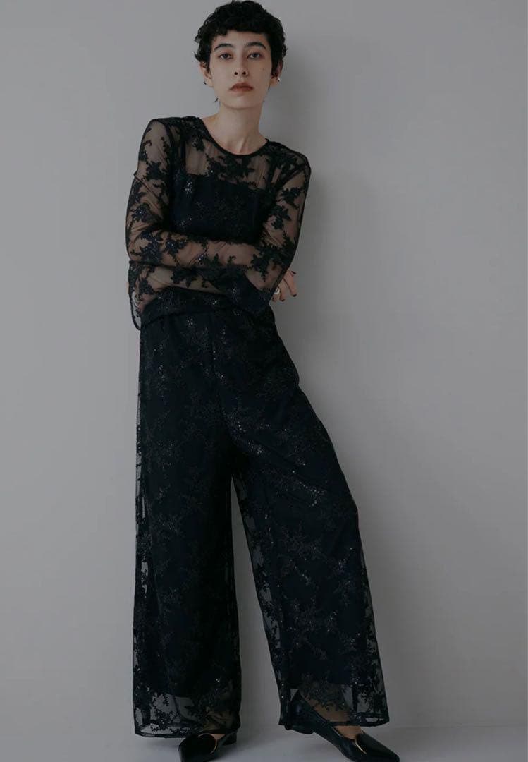 美品⭐︎ Ameri vintage SPANGLE LACE ROMPERS