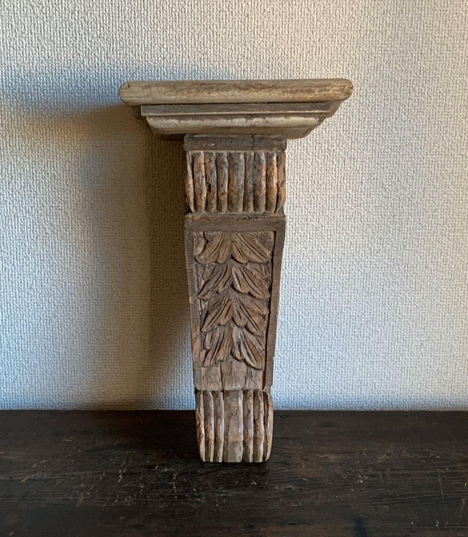 ssx2673___木彫刻 コーベル コンソールウォールシェルフ/K049