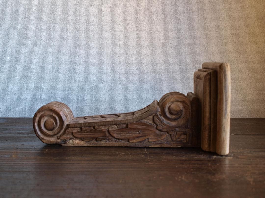 ssx2673___木彫刻 コーベル コンソールウォールシェルフ/K049