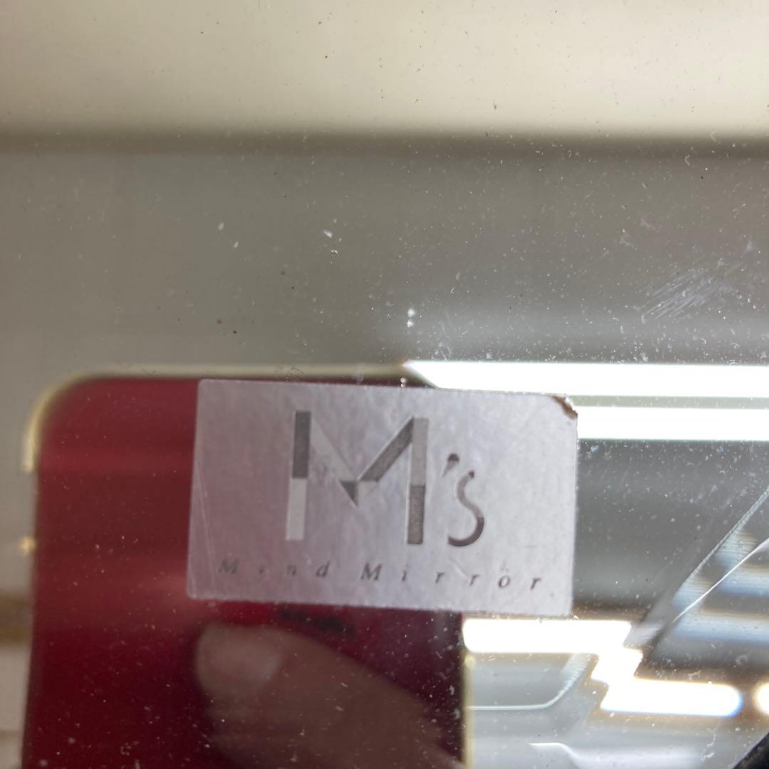 B-3 【美品】M's アンティーク調 八角形 木製ウォールミラー 壁掛け鏡