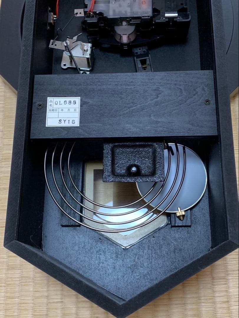 SUNTEL サンテル　時打ち振り子時計QL688クオーツ　取説付き