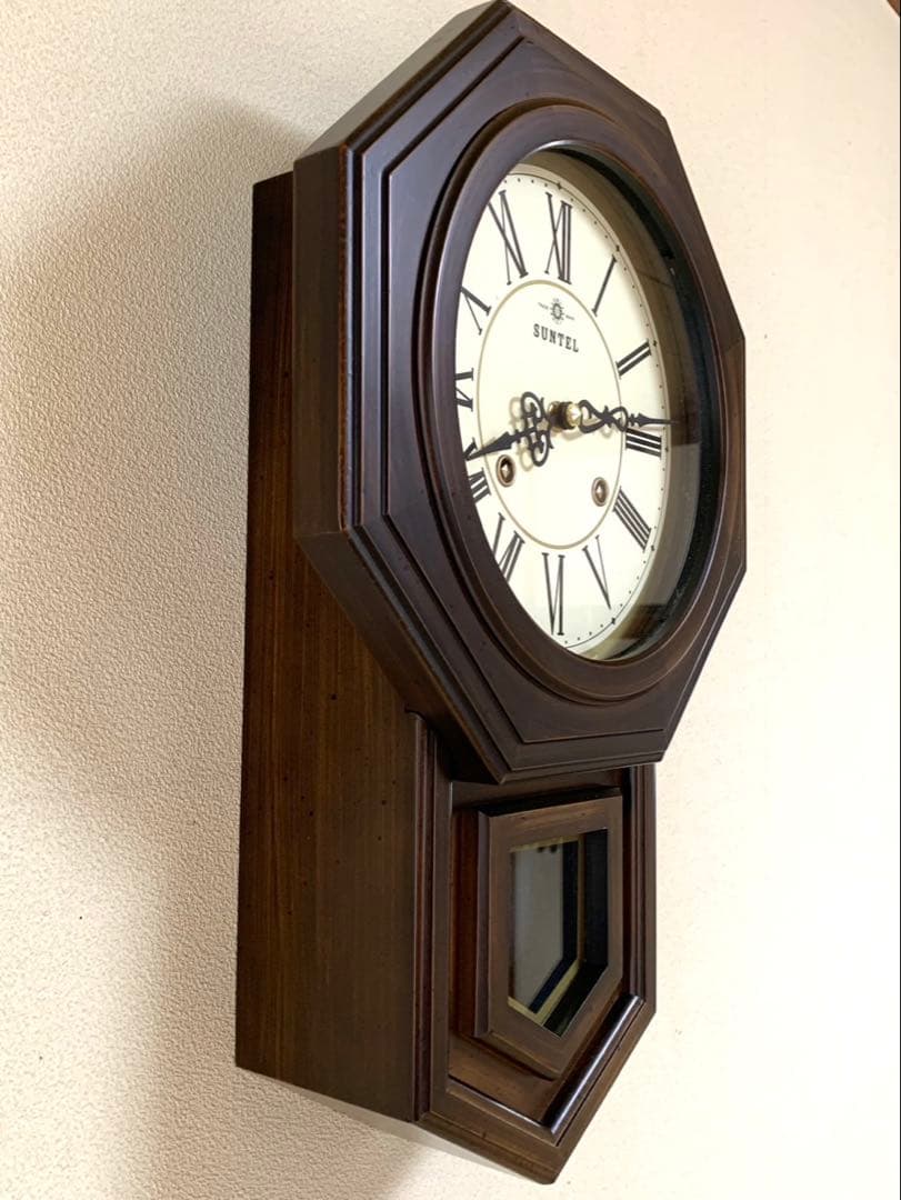 SUNTEL サンテル　時打ち振り子時計QL688クオーツ　取説付き