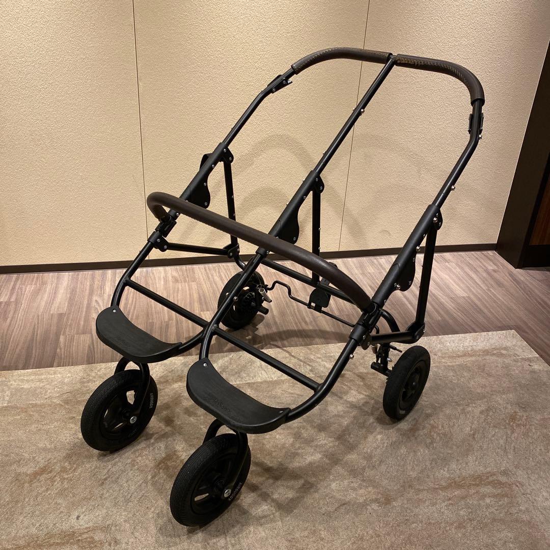 【処分特価】AirBuggy ココダブル アースブルー 0か月~ 双子ベビーカー