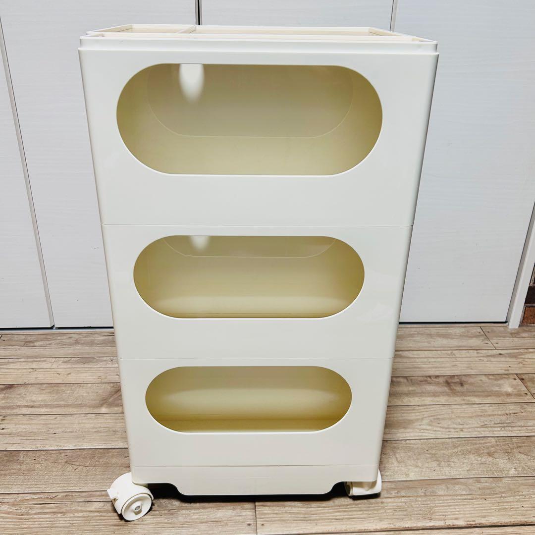 【ウッドトレイ付 美品】ボビーワゴン リプロダクト品