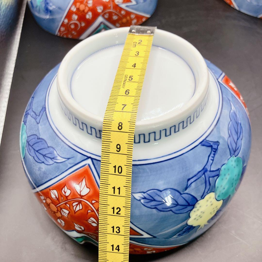 幸乃宴 向付椀 煮物 酢の物 丼 有田焼 九谷焼 古伊万里 未使用美品 ザクロ柄