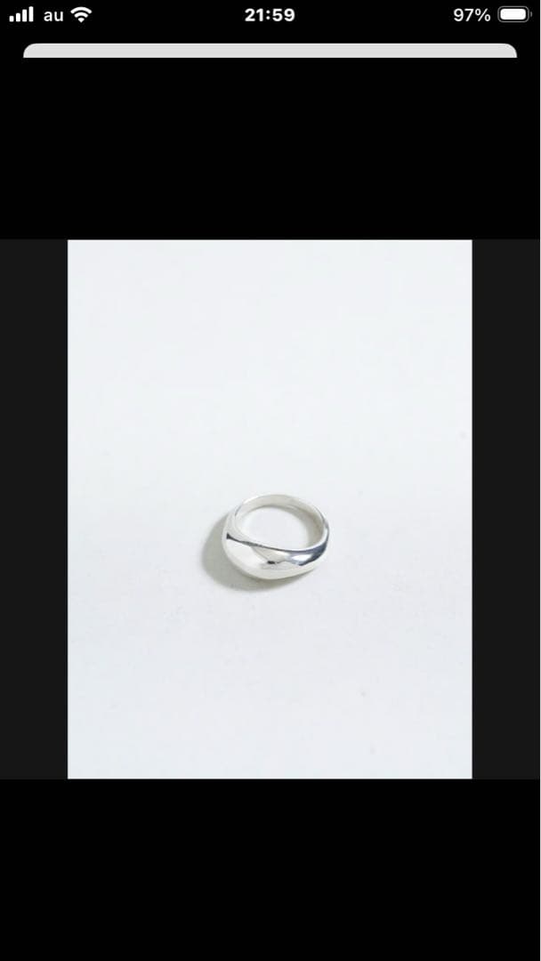 【OX JEWELRY】Silver Curve Pinky Ring