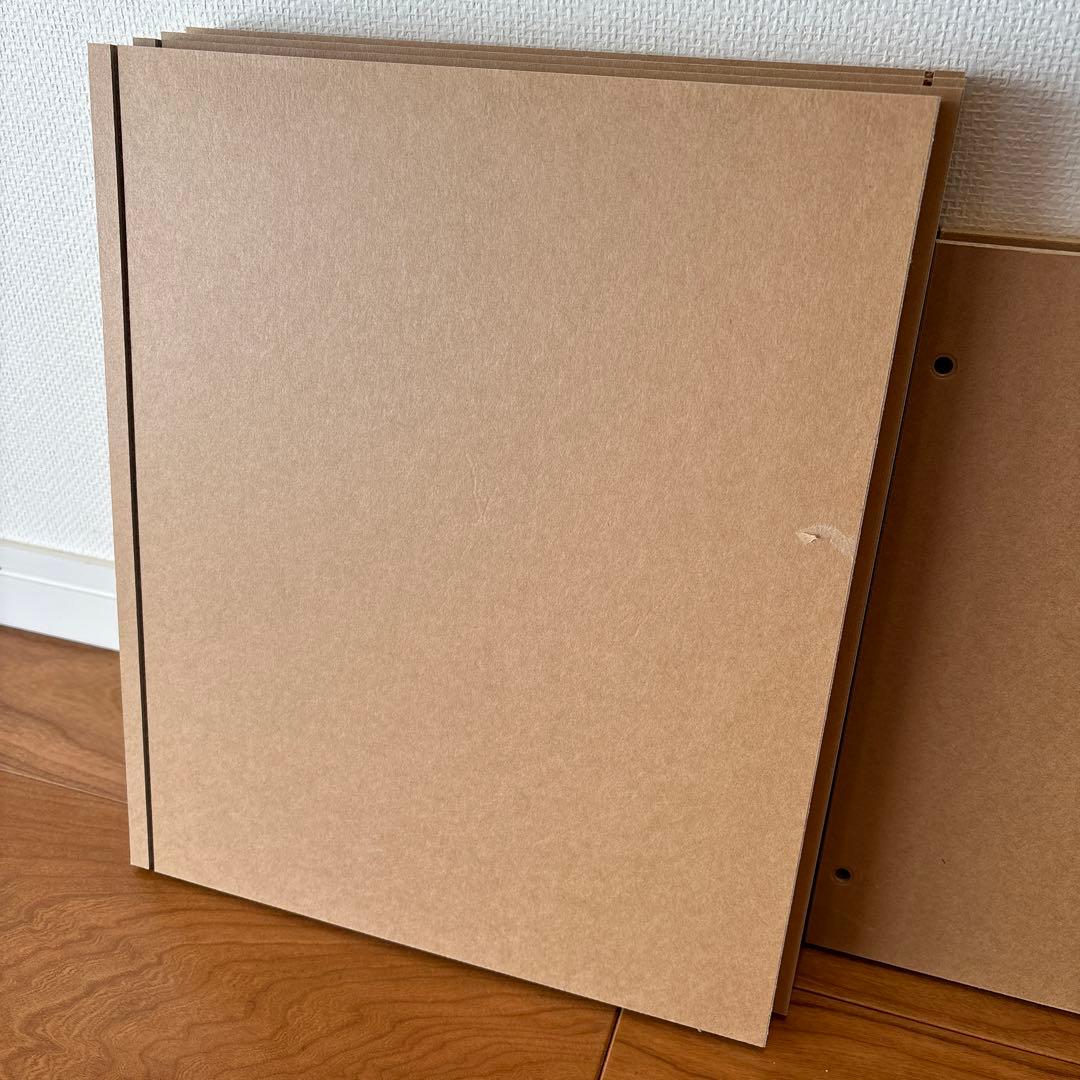 【2セット・送料込】無印良品 パルプボードボックス 2段 ベージュ A4サイズ