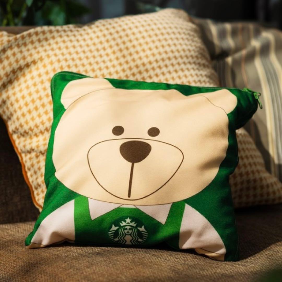 完売　レア　スターバックス　シンガポール　ベアリスタ　ブランケット　クッション