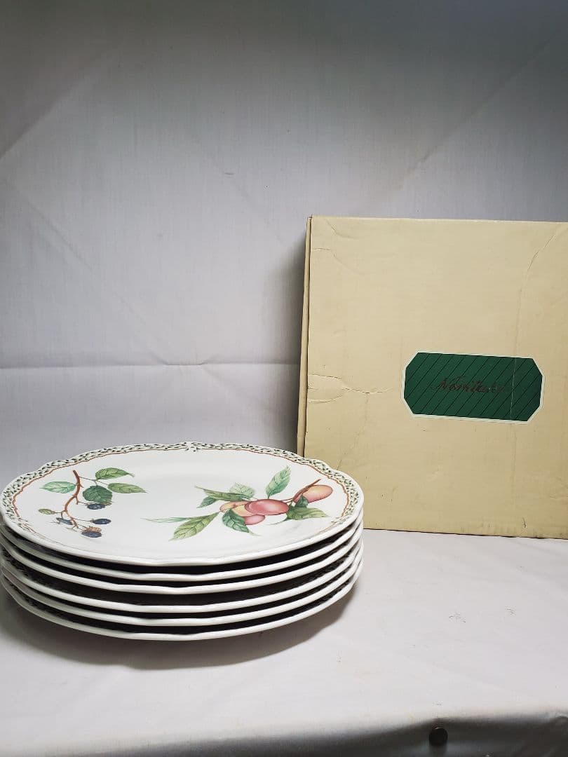 保管品　未使用　ノリタケ　ロイヤルオーチャード　ミート皿6枚　プリマチャイナ