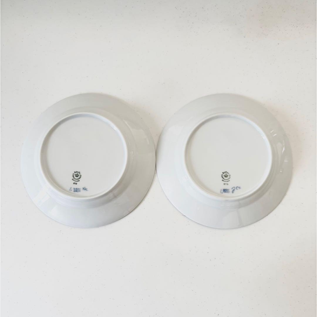 新品未使用　ロイヤルコペンハーゲン　ハーフレース　プレート 2枚　デンマーク