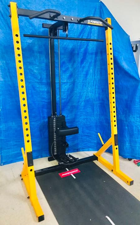 パワーテック社ハーフラック(WB-HR16)専用　ラットロー 奥柱・スタック式