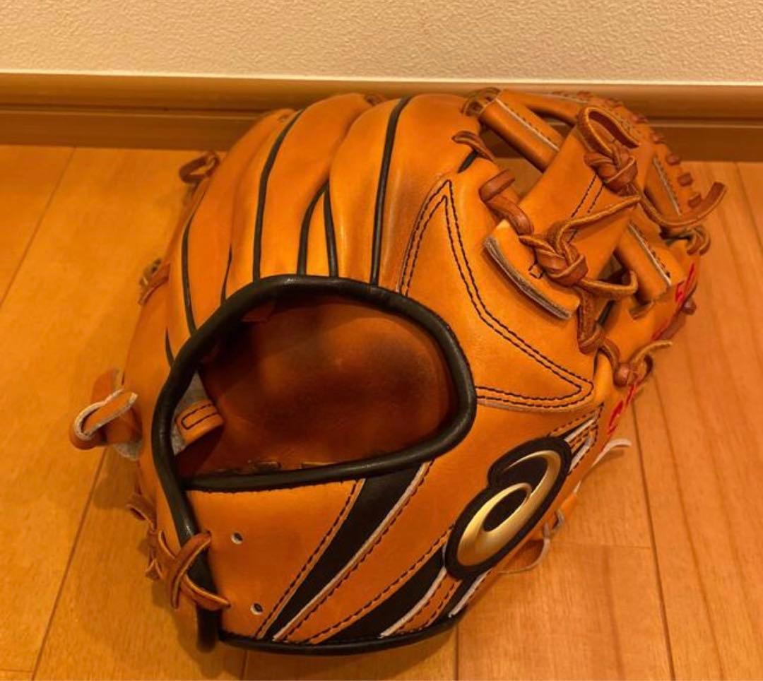 アシックス　ゴールドステージ　硬式　内野　グローブ　元プロ