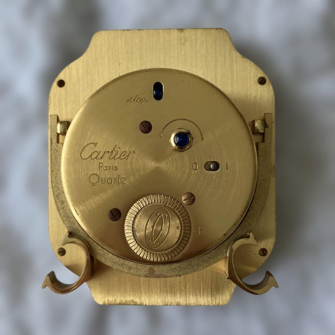【極美品・液漏れなし】カルティエ サントス トラベルクロック 7508