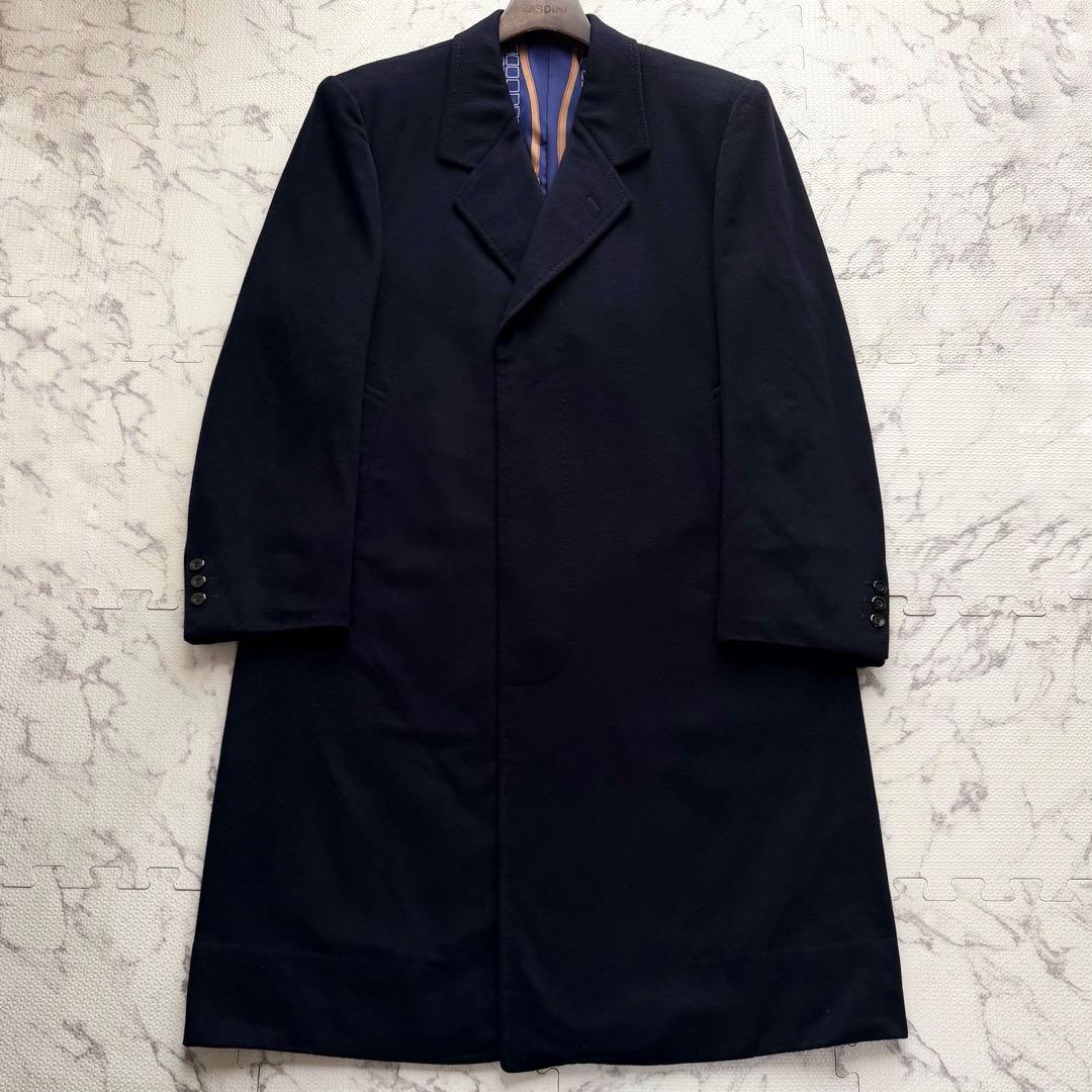 美品✨CROMBIE カシミヤ100% チェスターコート 裏地総柄 高級仕立て