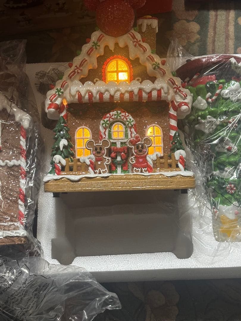 Disney クリスマスデコレーションハウスセット