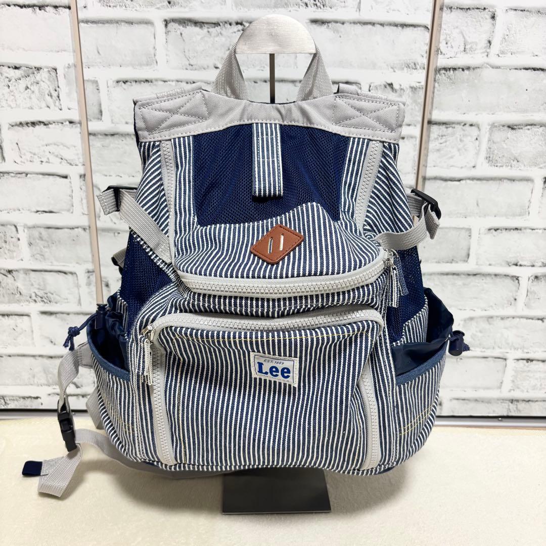 Lee【リー】ハグ＆リュック キャリーバッグ 《ヒッコリー柄》 S