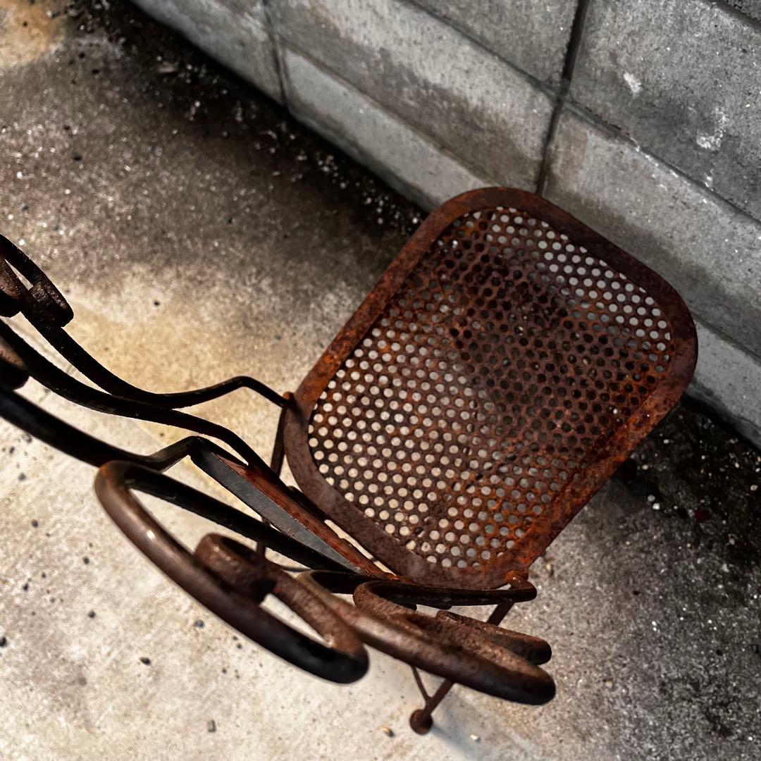 フランスアンティーク，アイアンチェアー