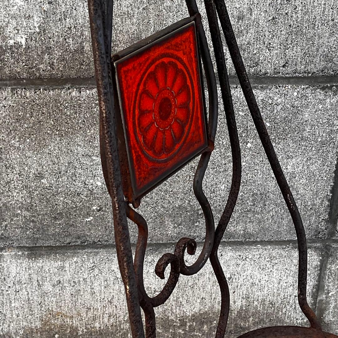 フランスアンティーク，アイアンチェアー