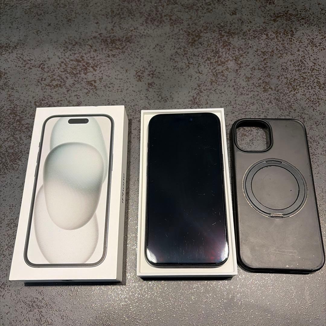 【値下げ】 iPhone 15 256GBブラック バッテリー84% おまけ付き